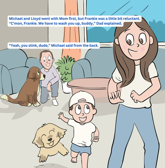 Bathtime for Frankie