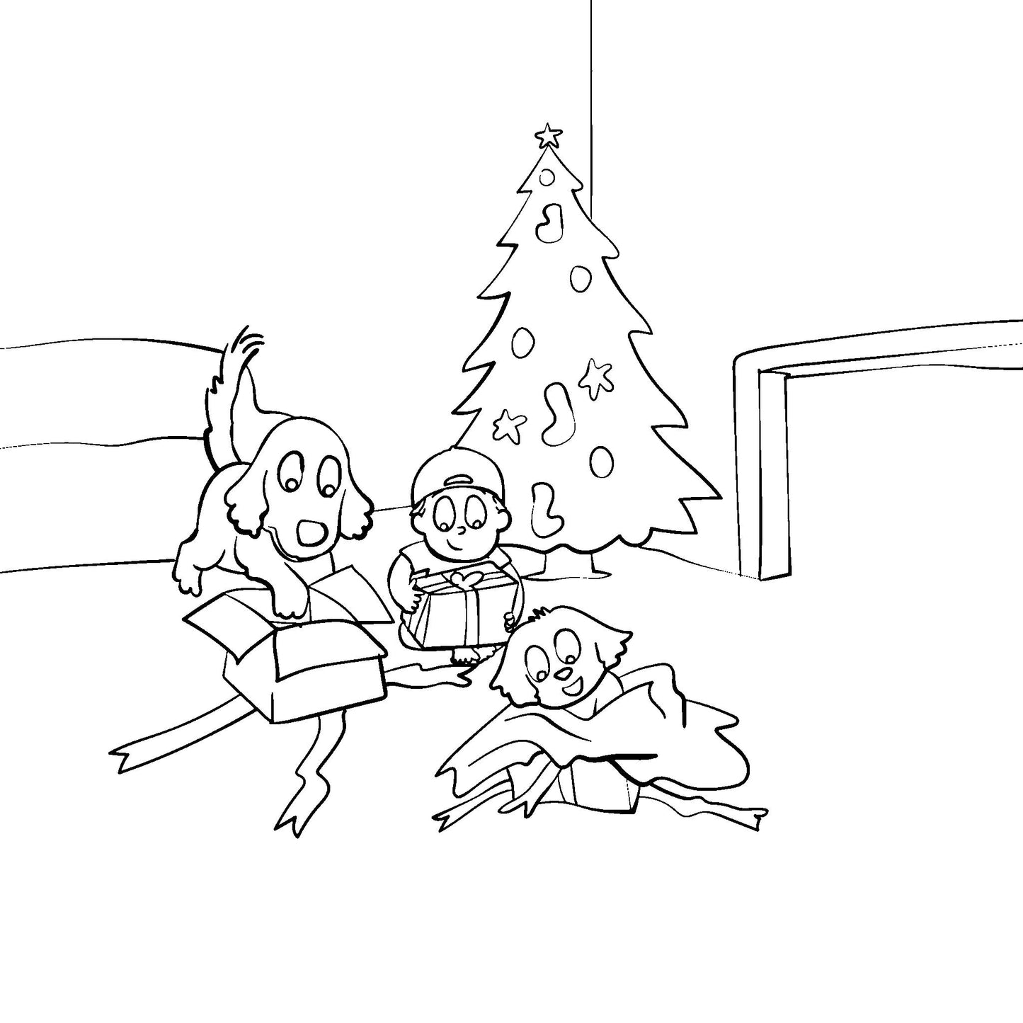 Frankie's Christmas Colouring Book - PDF (Instant Download)