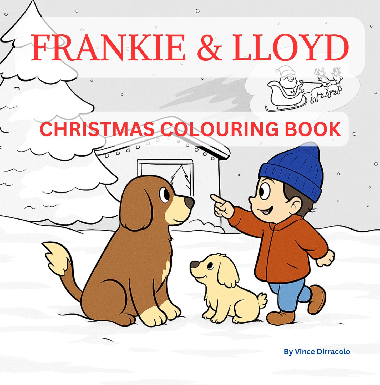 Frankie's Christmas Colouring Book - PDF (Instant Download)