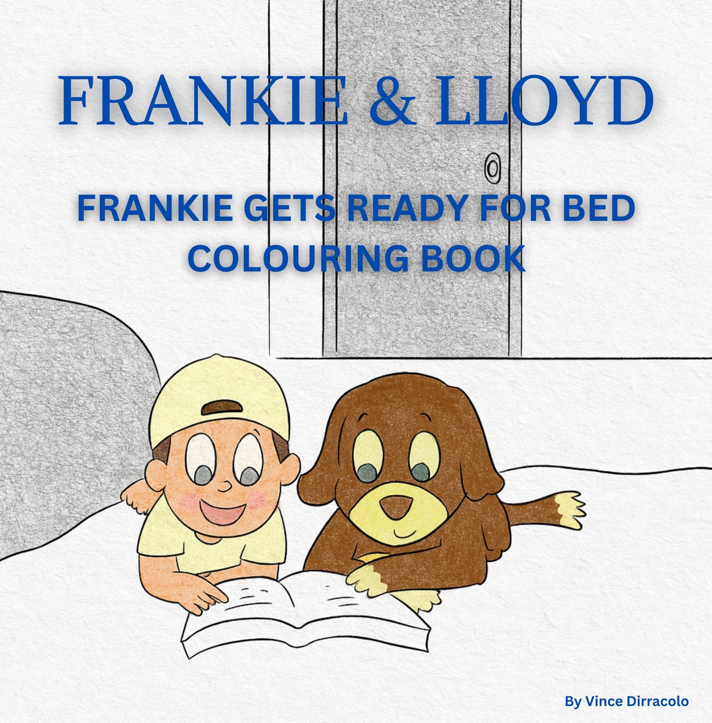 Frankie Gets Ready for Bed Colouring Book - PDF (Instant Download)